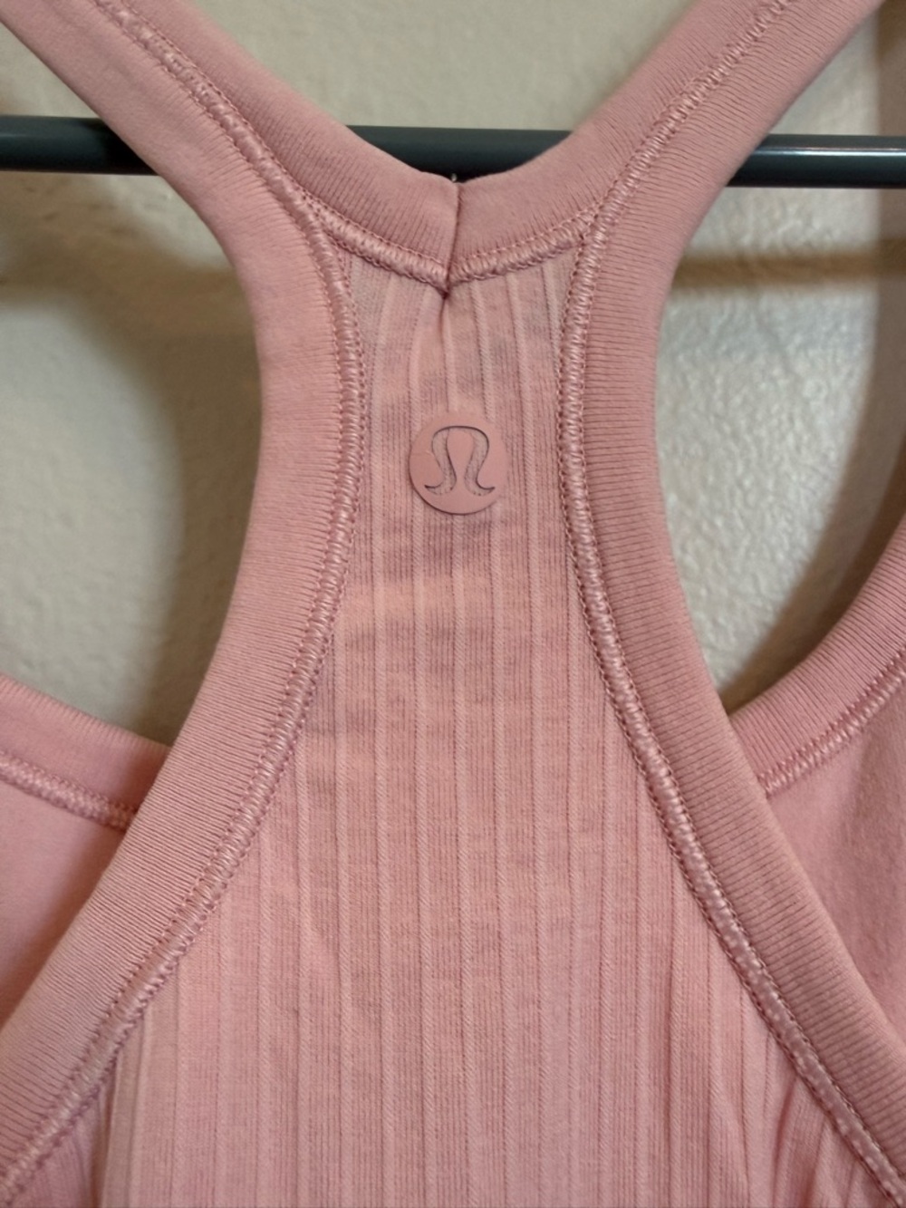 lululemon athletica Pink Ribbed Racerback Tank Top